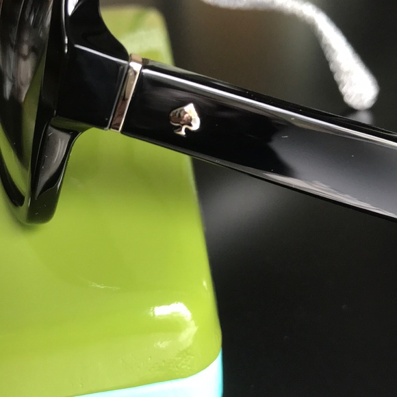 NWT Kate Spade Oversized Black Glitter Sunglasses - Picture 8 of 8